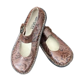 💜💜 ALGERIA MaryJane Brown Leather Shoes Size 37
