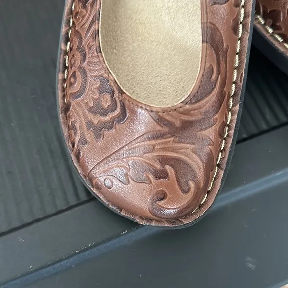 💜💜 ALGERIA MaryJane Brown Leather Shoes Size 37