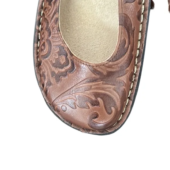 💜💜 ALGERIA MaryJane Brown Leather Shoes Size 37