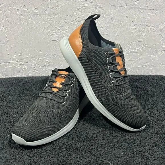🔥🔥 Johnston &amp; Murphy Amherst Knit U-Throat Casual Sneaker Men Sz 10.5 - PERFEC