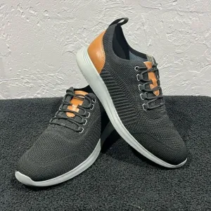 🔥🔥 Johnston &amp; Murphy Amherst Knit U-Throat Casual Sneaker Men Sz 10.5 - PERFEC