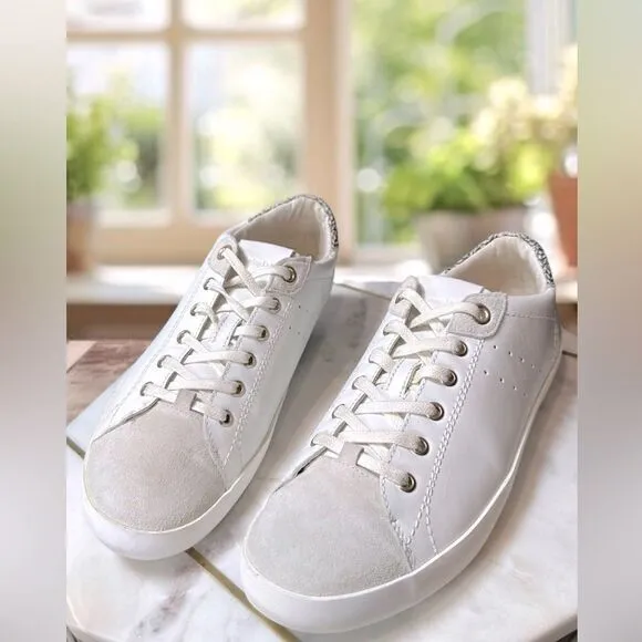 🔥 Massimo Dutti Contrasting Leather Suede Sneakers Shoes Size 40 EU 9 US