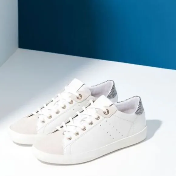 🔥 Massimo Dutti Contrasting Leather Suede Sneakers Shoes Size 40 EU 9 US