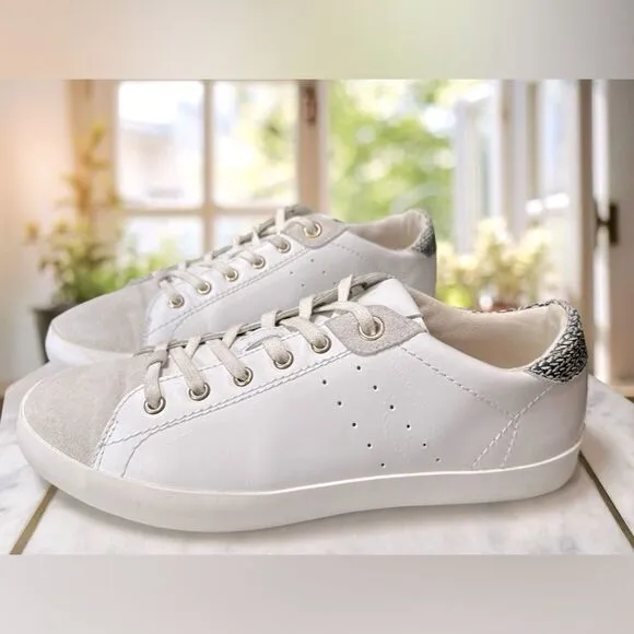 🔥 Massimo Dutti Contrasting Leather Suede Sneakers Shoes Size 40 EU 9 US