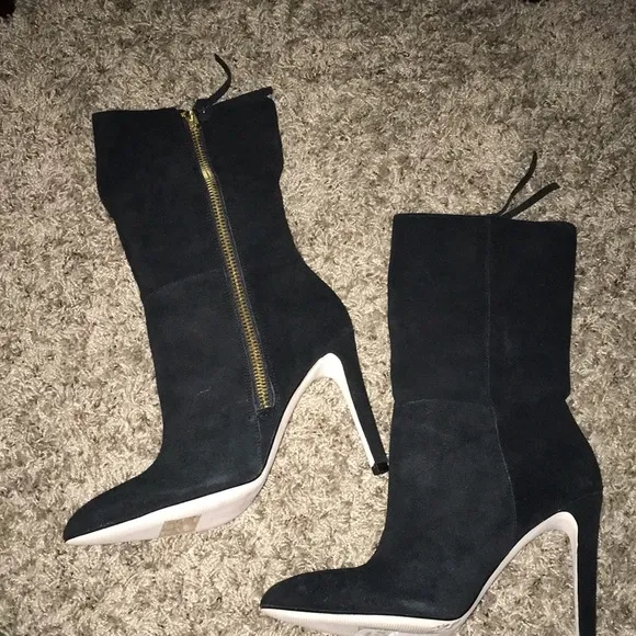 - Nieman marcus NWT real suede calf hi boots