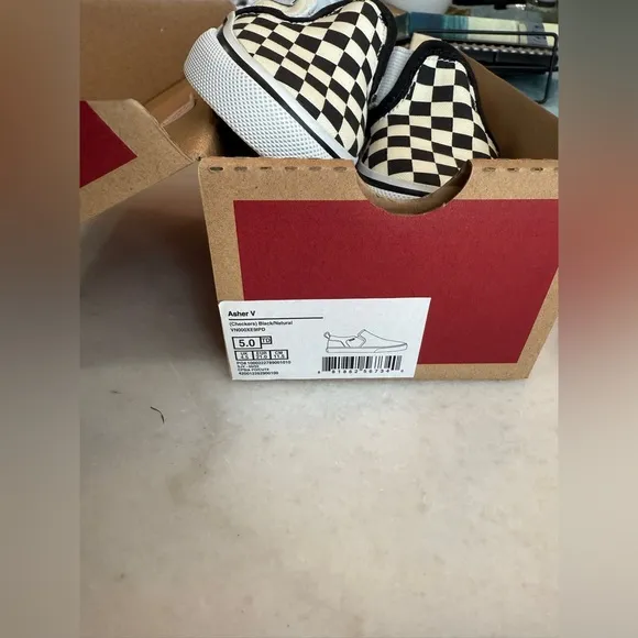 🖤 🤍 Toddler Checkered Vans