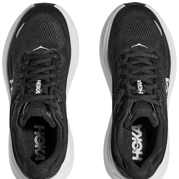 1086 HOKA Women's Bondi 9 Running Shoes Color Black_White
