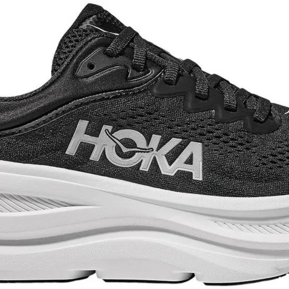 1086 HOKA Women's Bondi 9 Running Shoes Color Black_White