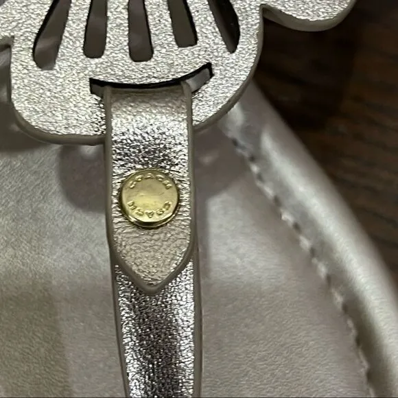 10 COACH JULIA SANDALS metallic gold or champagne Bnib