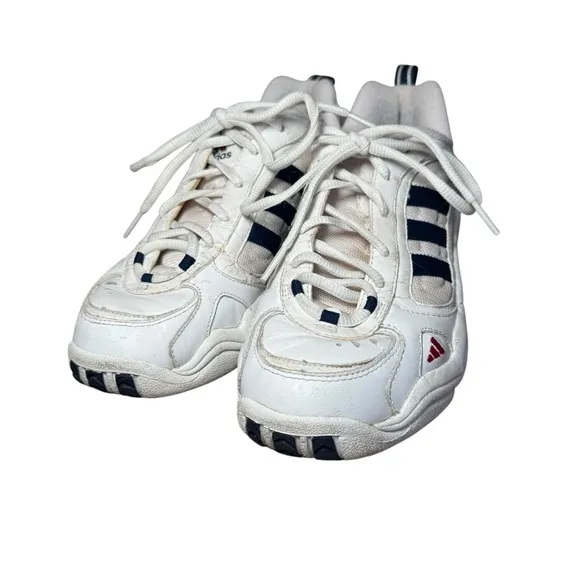 1999‎ Adidas Vintage Rare Sneakers 90s White Size US 9 UK 7.5 Tennis Shoes