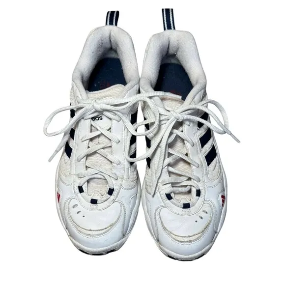 1999‎ Adidas Vintage Rare Sneakers 90s White Size US 9 UK 7.5 Tennis Shoes