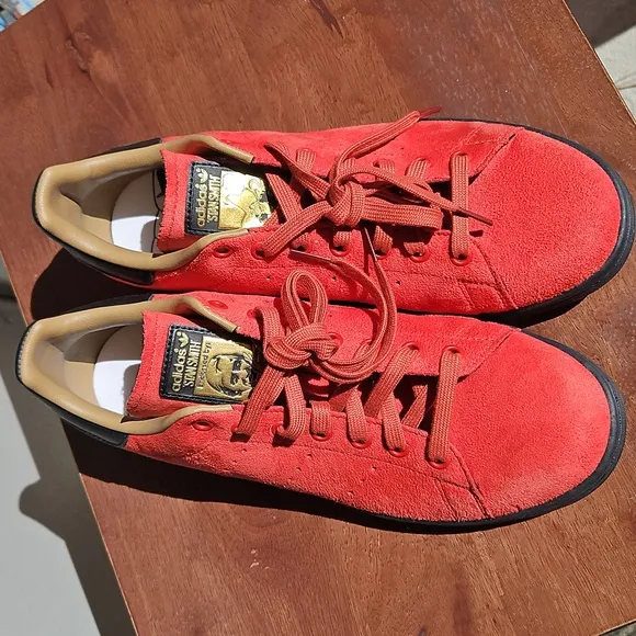 2022 Disney X Stan Smith Peter Pan Captain Hook Sneakers Shoes Red Suede 10