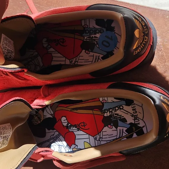 2022 Disney X Stan Smith Peter Pan Captain Hook Sneakers Shoes Red Suede 10