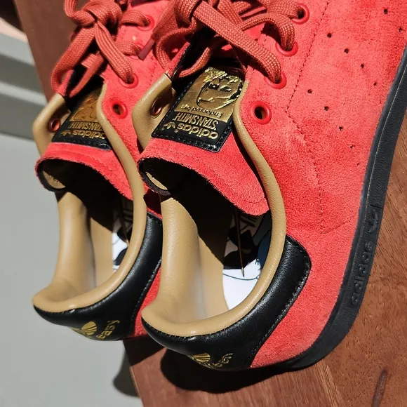 2022 Disney X Stan Smith Peter Pan Captain Hook Sneakers Shoes Red Suede 10