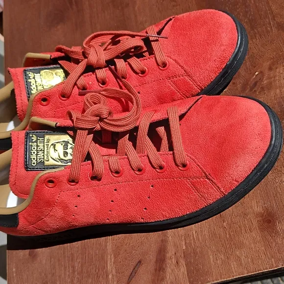 2022 Disney X Stan Smith Peter Pan Captain Hook Sneakers Shoes Red Suede 10