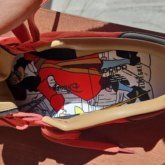 2022 Disney X Stan Smith Peter Pan Captain Hook Sneakers Shoes Red Suede 10