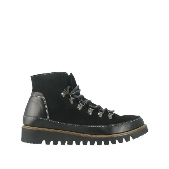 $250 RON WHITE Nadean Onyx Suede Ankle Boots Womens SZ 6/36.5 Black NEW