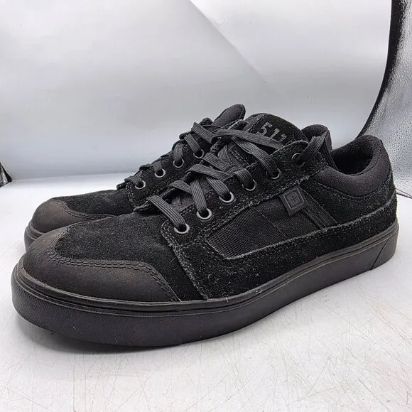 5.11 Tactical Norris Low Mens Size 11 Triple Black Sneaker Shoes Vibram WorkWear