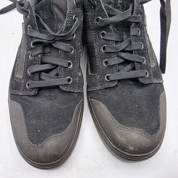 5.11 Tactical Norris Low Mens Size 11 Triple Black Sneaker Shoes Vibram WorkWear