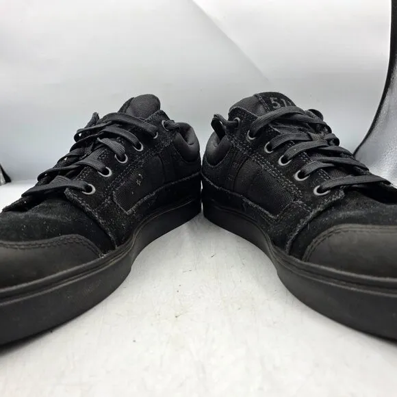 5.11 Tactical Norris Low Mens Size 11 Triple Black Sneaker Shoes Vibram WorkWear