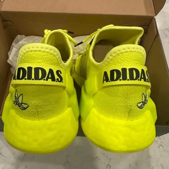 6Y Adidas Kids NMD Neon Yellow Sneakers