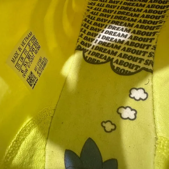 6Y Adidas Kids NMD Neon Yellow Sneakers