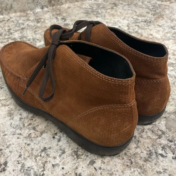 A. Testeroni Mens Suede Chunkha Boots Shoes Size 9