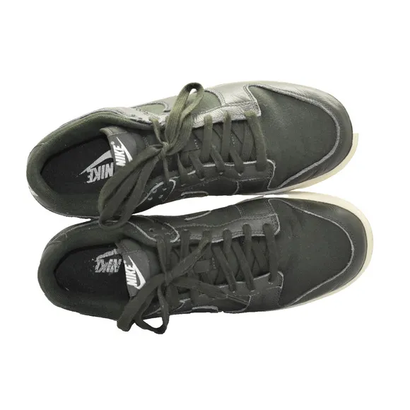 A8 Auth NIKE Dunk Low Retro PRM Sequoia Leather/Canvas Shoes DZ2538-300 Size 9