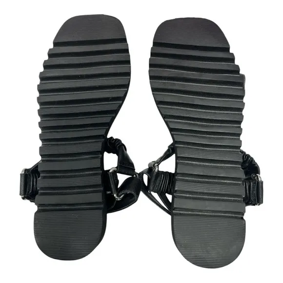 A/Antropologie Fiona Sport SandalsAnthropologie Black Leather size 38 US 7