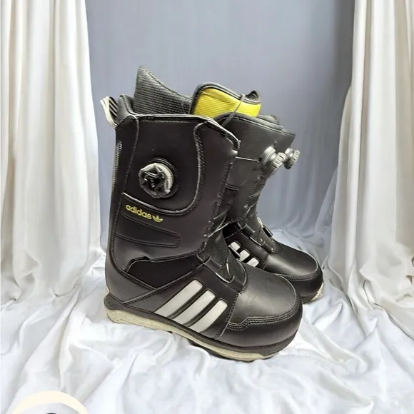 Adidas Acerra ADV Gold Level Snowboard Boots Mens 11 BOA Dual Zone Black White