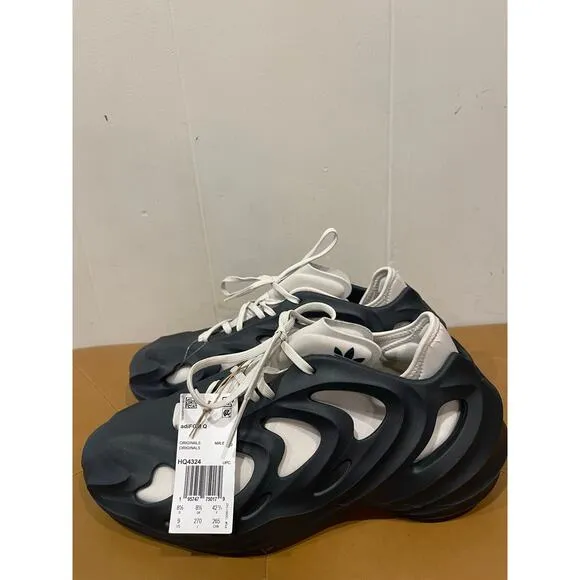 Adidas AdiFOM Q Legend Ink Aluminum Sneakers Black HQ4324 Mens Shoes Size 9