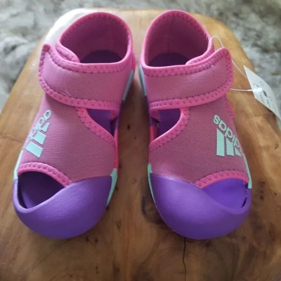 ADIDAS AltaVenture I Toddler Girls Swim Ready Sandals in Pink/Purple/Mint NEW