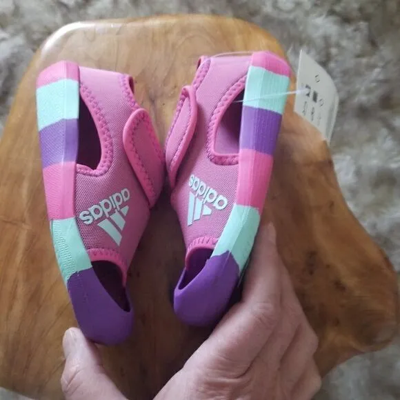 ADIDAS AltaVenture I Toddler Girls Swim Ready Sandals in Pink/Purple/Mint NEW