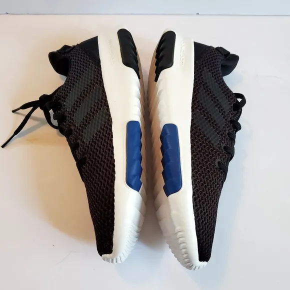 Adidas Black and White Sneakers with Breathable Mesh Cloudfoam Size 6