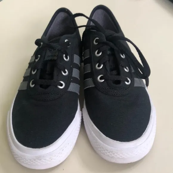 Adidas Black Canvas Shoes Women Size 5