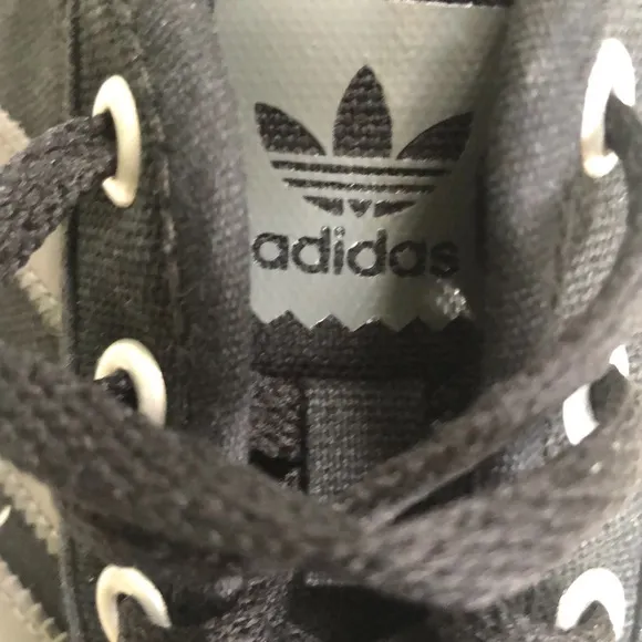 Adidas Black Canvas Shoes Women Size 5