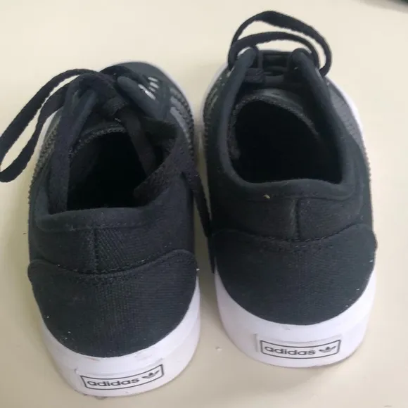Adidas Black Canvas Shoes Women Size 5