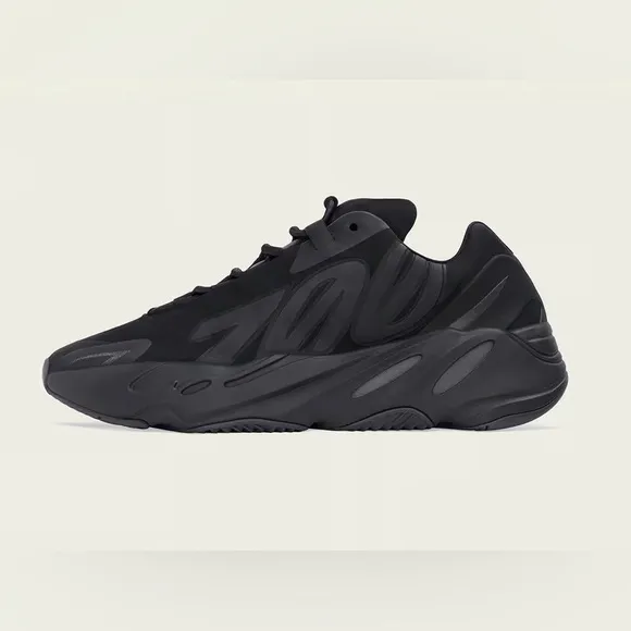 Adidas Black Streamlined Sneakers with Mesh and Synthetic Upper