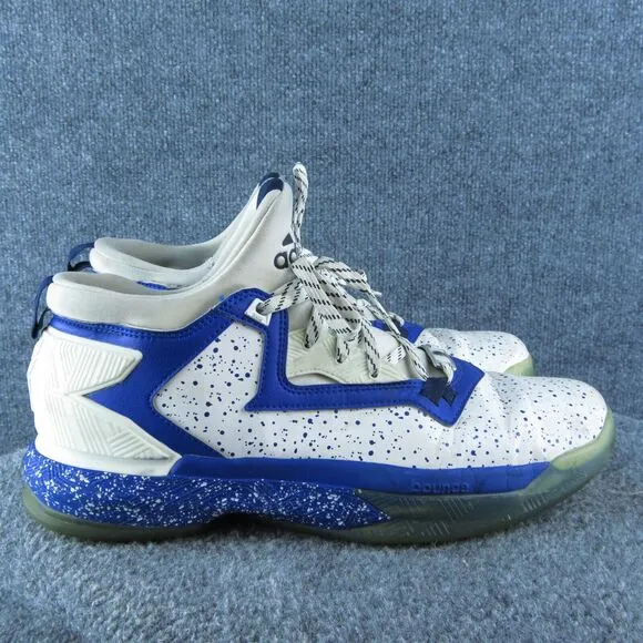 adidas‎ Derrick Rose Men Sneaker Shoes Size 10.5 Medium White Synthetic Lace Up