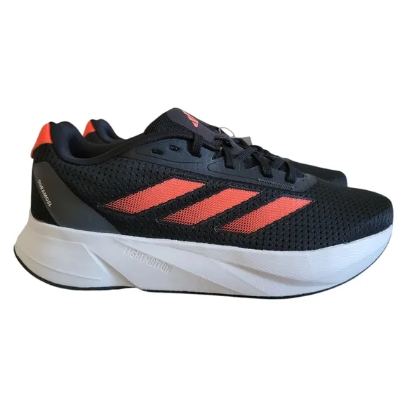 Adidas Duramo SL Running Shoes Mens Size 7.5 Black Orange Gray IF9483