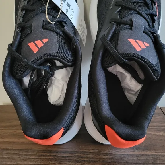 Adidas Duramo SL Running Shoes Mens Size 7.5 Black Orange Gray IF9483