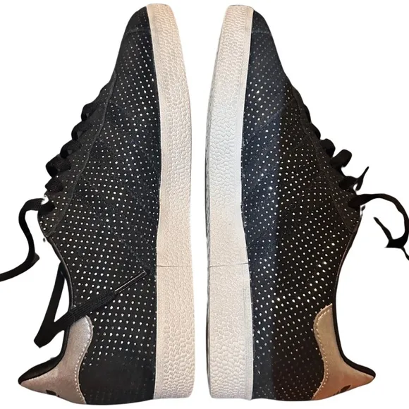 Adidas Gazelle Black Suede SilverDots trainers Women's Size 7.5