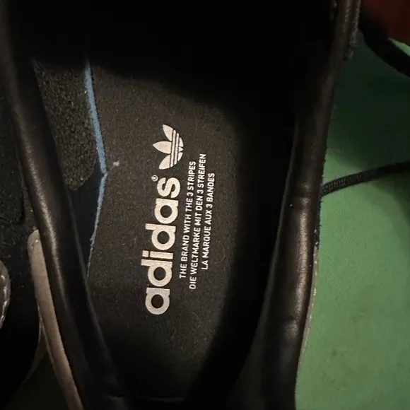 Adidas Gazelle Black Suede SilverDots trainers Women's Size 7.5