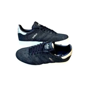 Adidas Gazelle Black Suede SilverDots trainers Women's Size 7.5