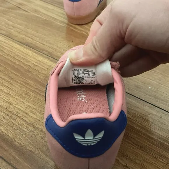 Adidas Gazelle I Pink Kids Toddler Girls Shoes Size 8K, New NO BOX
