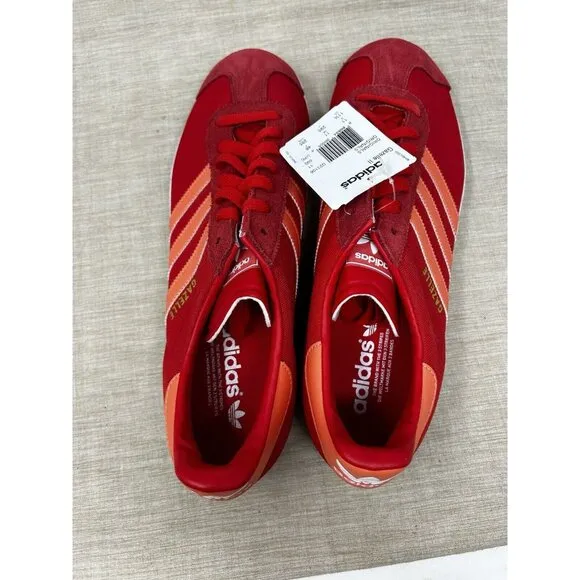 Adidas Gazelle II Originals Red Orange Suede Sneakers Men’s Size 11.5D Shoes