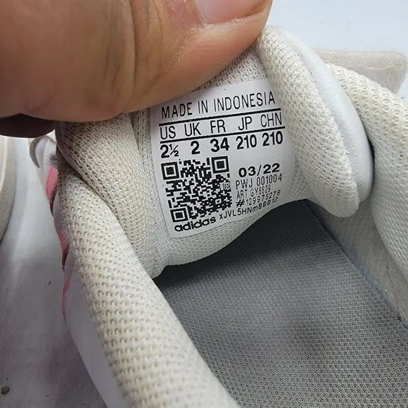 Adidas Grand Court Minnie Girls 2.5 White Pink Sneaker Shoe Casual School GY6629