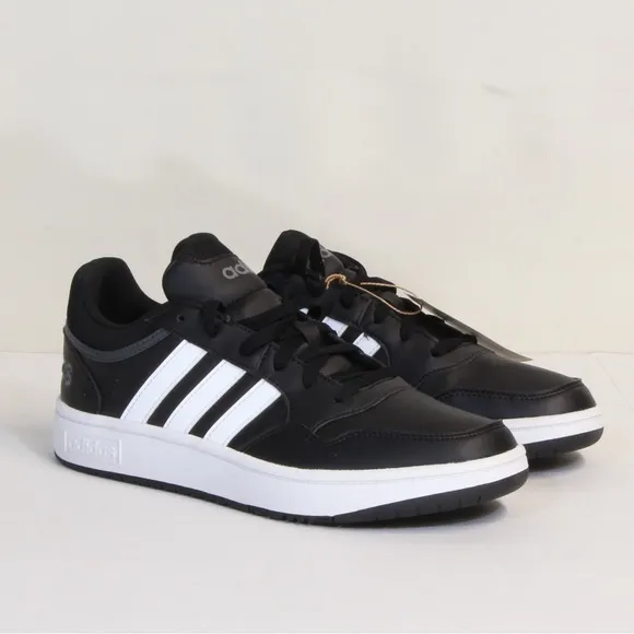 Adidas Hoops 3.0 Black White Low Top Shoe NWT
