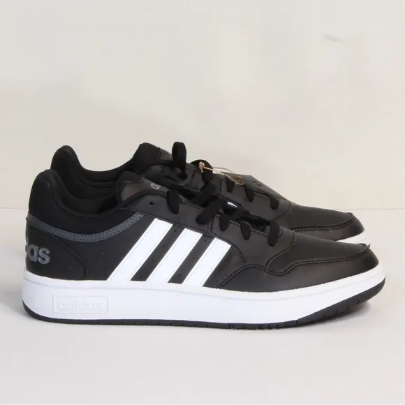 Adidas Hoops 3.0 Black White Low Top Shoe NWT