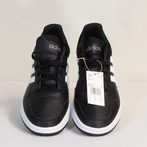 Adidas Hoops 3.0 Black White Low Top Shoe NWT